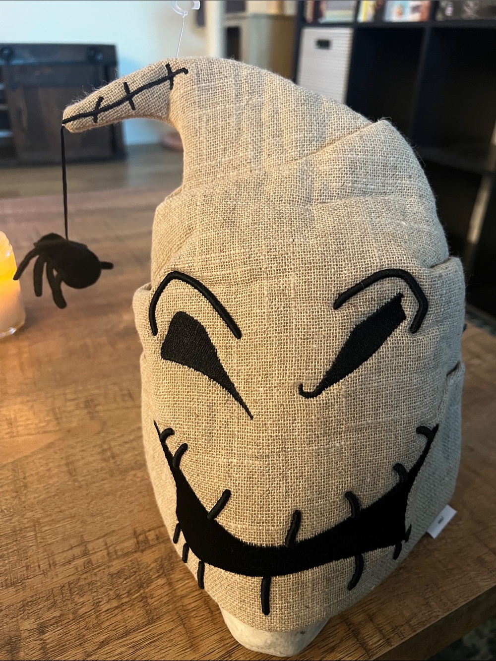 Disney Oogie Boogie Burlap Hat- Beige